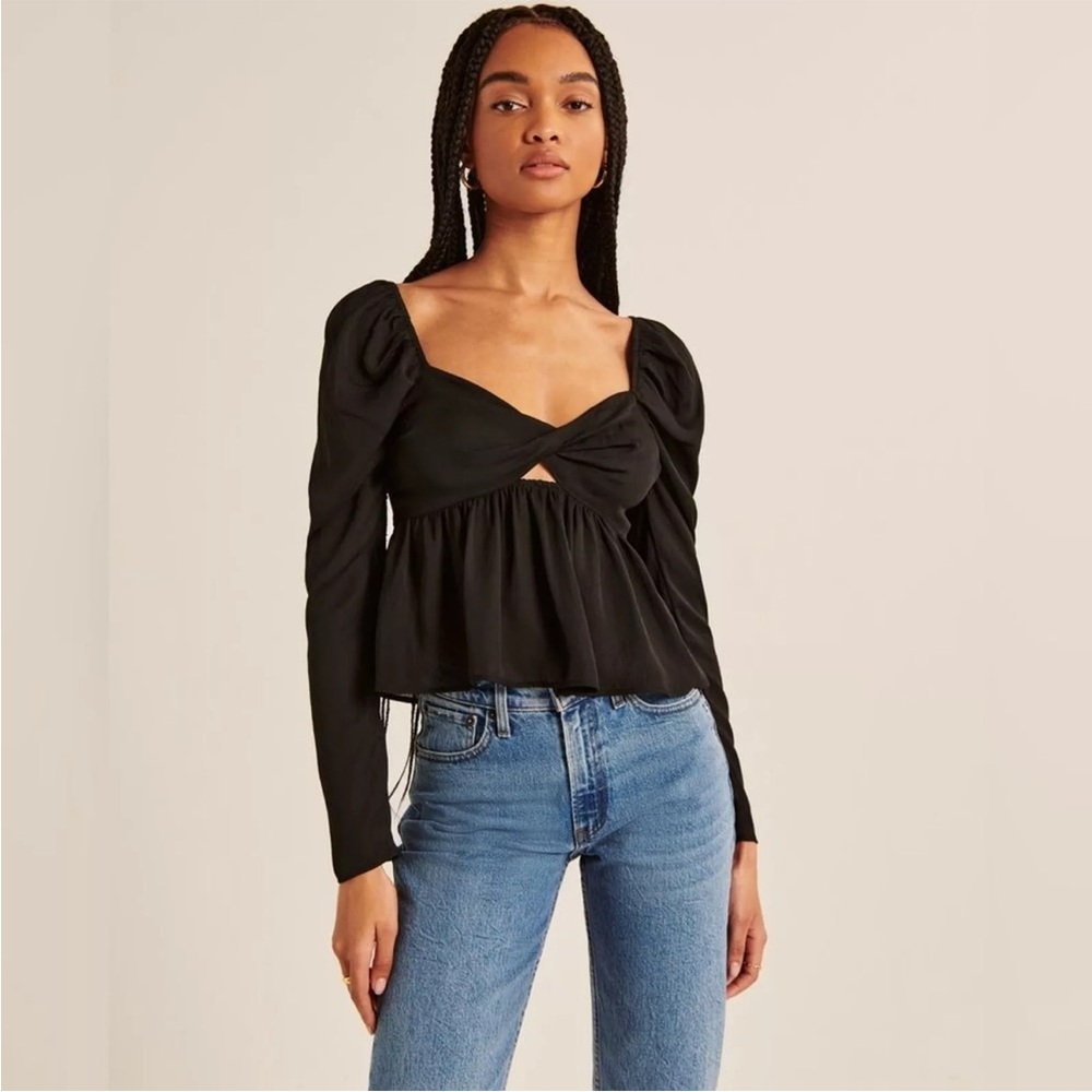 Abercrombie and Fitch black blouse
